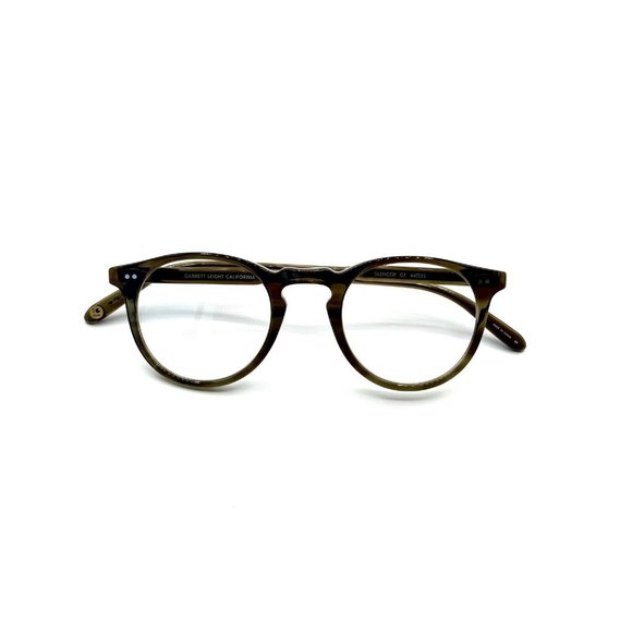 Garrett Leight GLCO Unisex Glencoe Color Olive Tortoise Eyeglasses New  - Picture 2 of 4